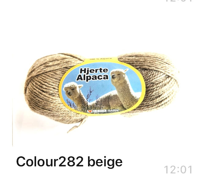 Hjerte Alpaca Beige 280