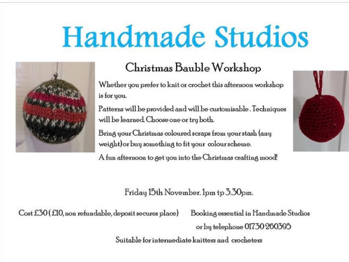 Christmas Bauble Workshop Deposit