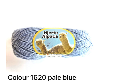 Hjerte Alpaca Pale Blue 1620