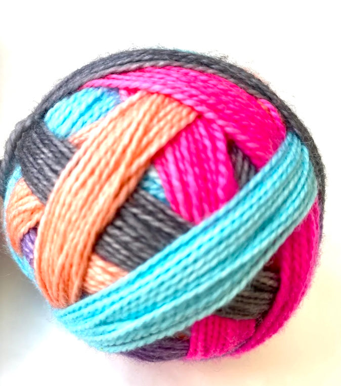 Dye Candy self-striping sock yarn Shell Suit