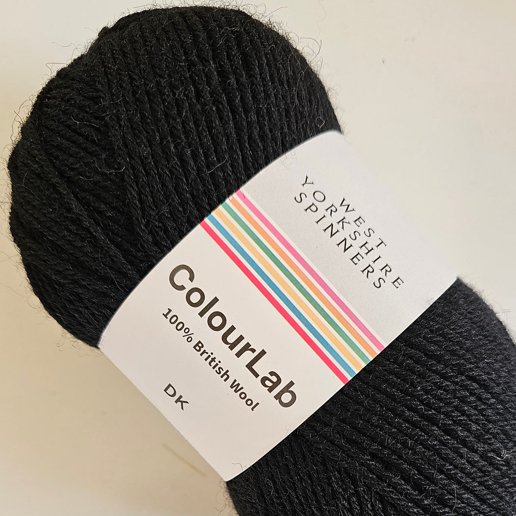 West Yorkshire Spinners ColourLab DK Phantom Black 099