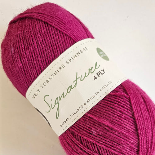 West Yorkshire Spinners Signature 4ply Fuchsia 1002