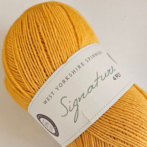 West Yorkshire Spinners Signature 4ply Sunflower 1001