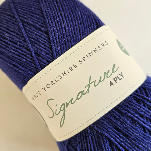 West Yorkshire Spinners Signature 4ply Cobalt 1005