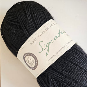 West Yorkshire Spinners Signature 4ply Liquorice 099