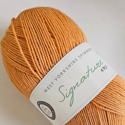 West Yorkshire Spinners Signature 4ply Tumeric 358